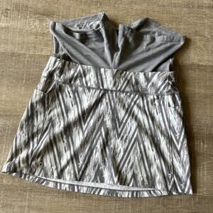 Smartwool Merino Wool Lined Skort Women’s XS Gray Geometric Hiking Golf Outdoor